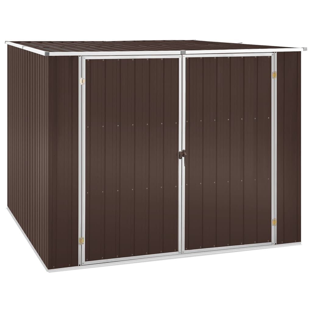 Bruine Tuinschuur van Gegalvaniseerd Staal (195x198x159 cm) - 35% Korting