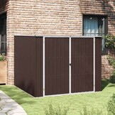 Bruine Tuinschuur van Gegalvaniseerd Staal (195x198x159 cm) - 35% Korting