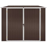 Bruine Tuinschuur van Gegalvaniseerd Staal (195x198x159 cm) - 35% Korting