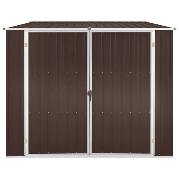 Bruine Tuinschuur van Gegalvaniseerd Staal (195x198x159 cm) - 35% Korting