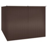 Bruine Tuinschuur van Gegalvaniseerd Staal (195x198x159 cm) - 35% Korting