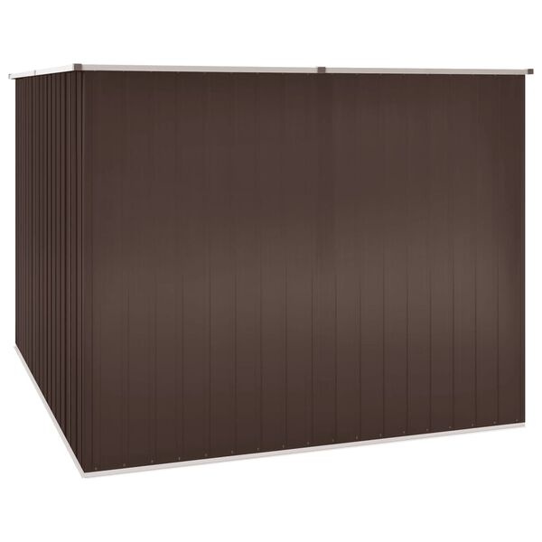 Bruine Tuinschuur van Gegalvaniseerd Staal (195x198x159 cm) - 35% Korting