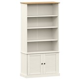 Boekenkast VIGO Grenenhout Wit - 60% Korting