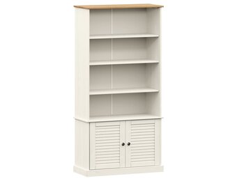 Boekenkast VIGO Grenenhout Wit - 60% Korting