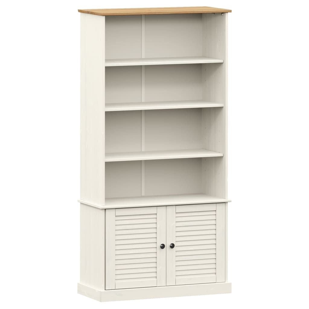 Boekenkast VIGO Grenenhout Wit - 60% Korting