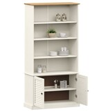Boekenkast VIGO Grenenhout Wit - 60% Korting