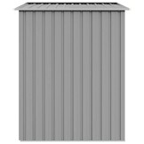 Gegalvaniseerde Stalen Tuinschuur - 205x129x183 cm Grijs - 60% Korting