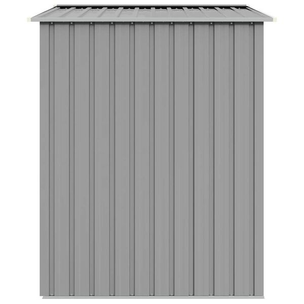 Gegalvaniseerde Stalen Tuinschuur - 205x129x183 cm Grijs - 60% Korting