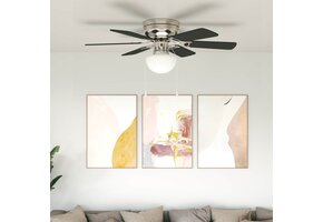 Zwarte Plafondventilator met Licht Ø 82 cm - 40% Korting