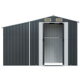 vidaXL Tuinschuur - Antraciet Staal - 277cm - 55% Korting