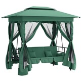 Tuinpaviljoen met Schommelbank - Groen - 35% Korting