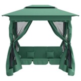 Tuinpaviljoen met Schommelbank - Groen - 35% Korting