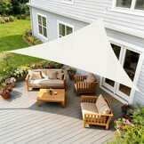 Driehoekig Schaduwzeil Beige 3x3m - 32% Korting