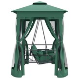 Tuinpaviljoen met Schommelbank - Groen - 35% Korting