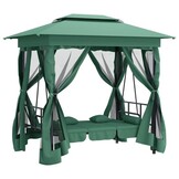 Tuinpaviljoen met Schommelbank - Groen - 35% Korting
