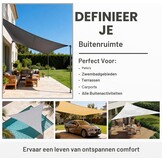 Driehoekig Schaduwzeil Beige 3x3m - 32% Korting
