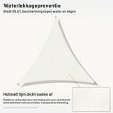 Driehoekig Schaduwzeil Beige 3x3m - 32% Korting