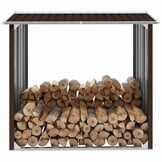 Gegalvaniseerd Stalen Haardhoutschuur 172x91x154 cm Bruin - 34% Korting