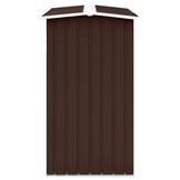 Gegalvaniseerd Stalen Haardhoutschuur 172x91x154 cm Bruin - 34% Korting