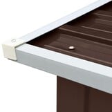 Gegalvaniseerd Stalen Haardhoutschuur 172x91x154 cm Bruin - 34% Korting