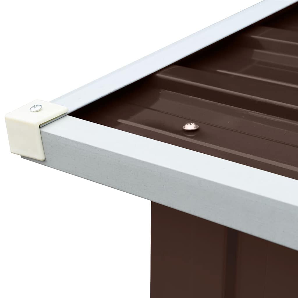 Gegalvaniseerd Stalen Haardhoutschuur 172x91x154 cm Bruin - 34% Korting