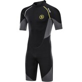 ZCCO Heren Shorty Wetsuit 1,5mm Neopreen - Maat L - Zwart - 33% Korting