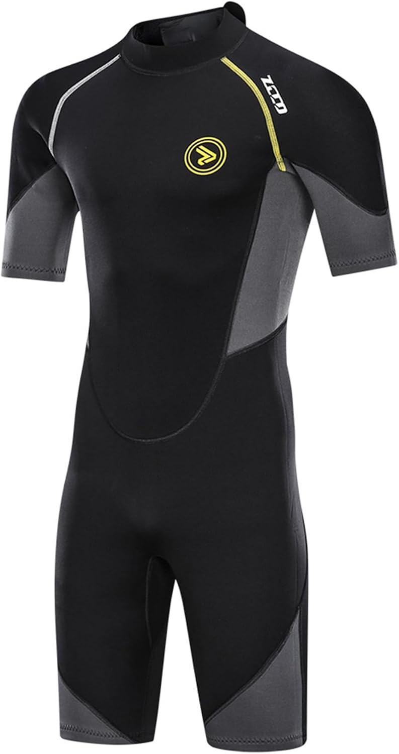 ZCCO Heren Shorty Wetsuit 1,5mm Neopreen - Maat L - Zwart - 33% Korting