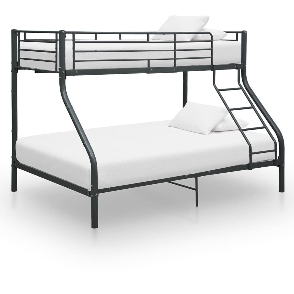 Zwart metalen stapelbed 140x200cm / 90x200cm - 35% Korting