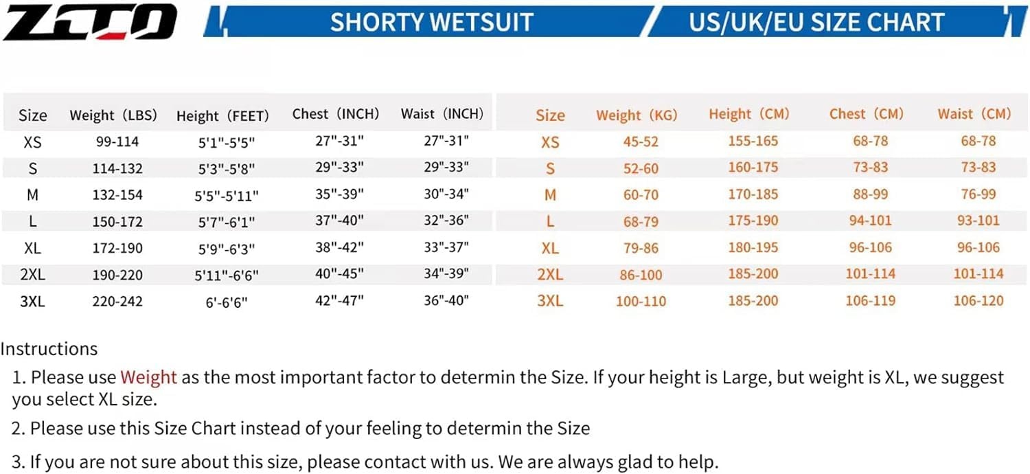 ZCCO Heren Shorty Wetsuit 1,5mm Neopreen - Maat L - Zwart - 33% Korting