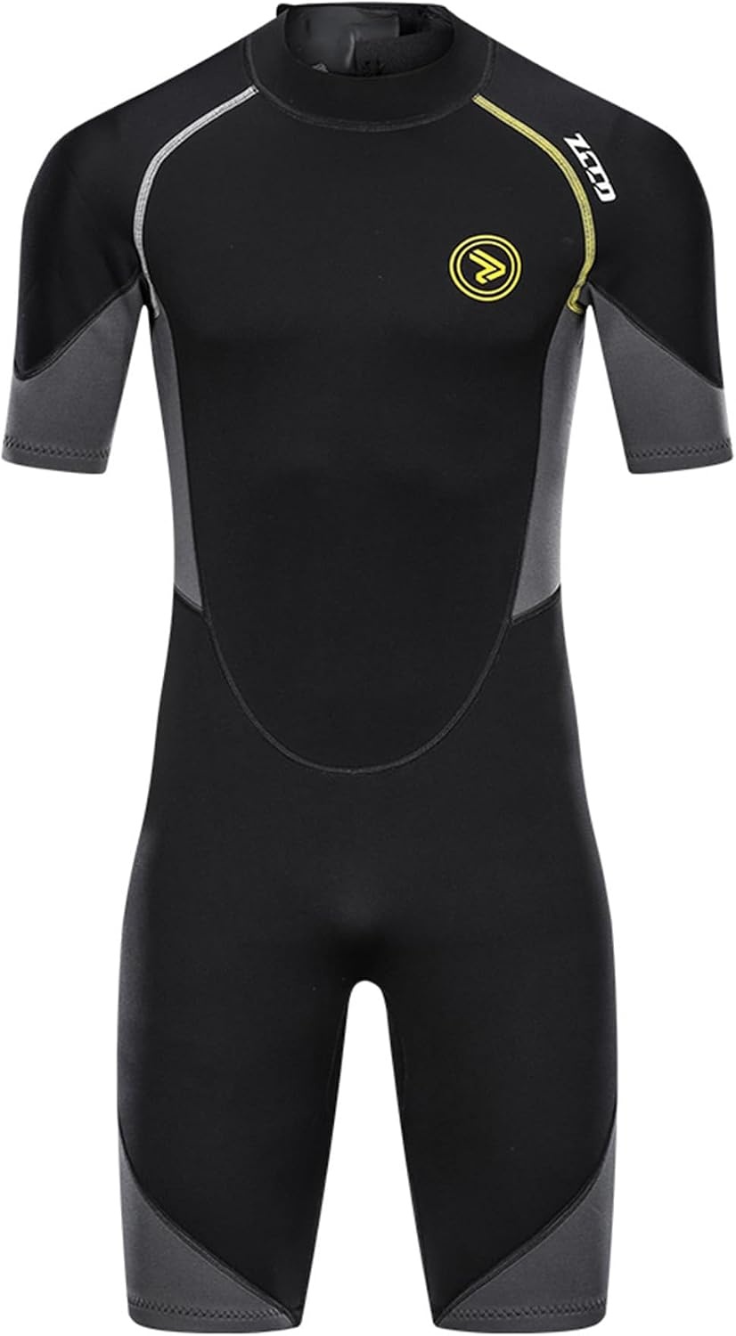 ZCCO Heren Shorty Wetsuit 1,5mm Neopreen - Maat L - Zwart - 33% Korting