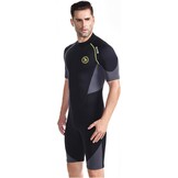 ZCCO Heren Shorty Wetsuit 1,5mm Neopreen - Maat L - Zwart - 33% Korting