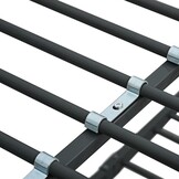 Zwart metalen stapelbed 140x200cm / 90x200cm - 35% Korting