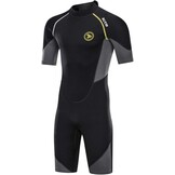 ZCCO Heren Shorty Wetsuit 1,5mm Neopreen - Maat L - Zwart - 33% Korting