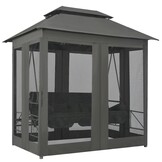 Schommelbank met dak - 220x160x240 cm - Staal Antraciet - 35% Korting