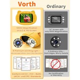 Digitale Kinder Microscoop - 1000x Vergroting - 2.4" Scherm - Geel - 32% Korting