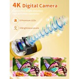 Digitale Kinder Microscoop - 1000x Vergroting - 2.4" Scherm - Geel - 32% Korting