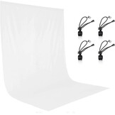 EMART Fotostudio Achtergrond Stand - 6m Verstelbaar met Roterende Connectoren (Zwart) - 34% Korting