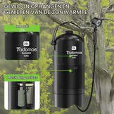 20 l campingdouche met voetpomp, draagbare zonnedouche met praktisch mondstuk voor kamperen, wandelen en strand