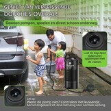 20 l campingdouche met voetpomp, draagbare zonnedouche met praktisch mondstuk voor kamperen, wandelen en strand