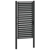vidaXL Tuinhek afsluitbaar 100x180 cm aluminium zwart