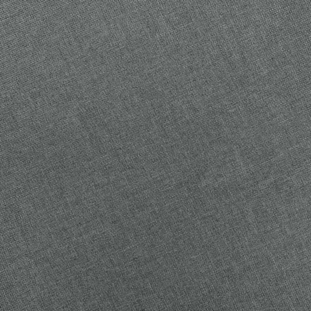 vidaXL Fauteuil met voetenbankje stof lichtgrijs