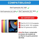 MMK Toetsenbord Hoes voor iPad 10.2 inch (Gen 9/8/7) - Klassiek Zwart met Trackpad en Verlichting