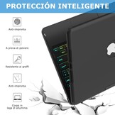 MMK Toetsenbord Hoes voor iPad 10.2 inch (Gen 9/8/7) - Klassiek Zwart met Trackpad en Verlichting