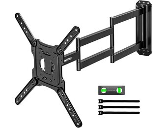 monTEK TV Muurbeugel met 946 mm Extra Lange Arm voor 23-65 inch LCD/LED/OLED TV tot 35 kg, Kantelbaar en 180° Draaibaar, Hoek TV Beugel Ruimtebesparend Ontwerp, Max. VESA 600 x 400 mm - Maat 23"-65"/946 mm Langarm