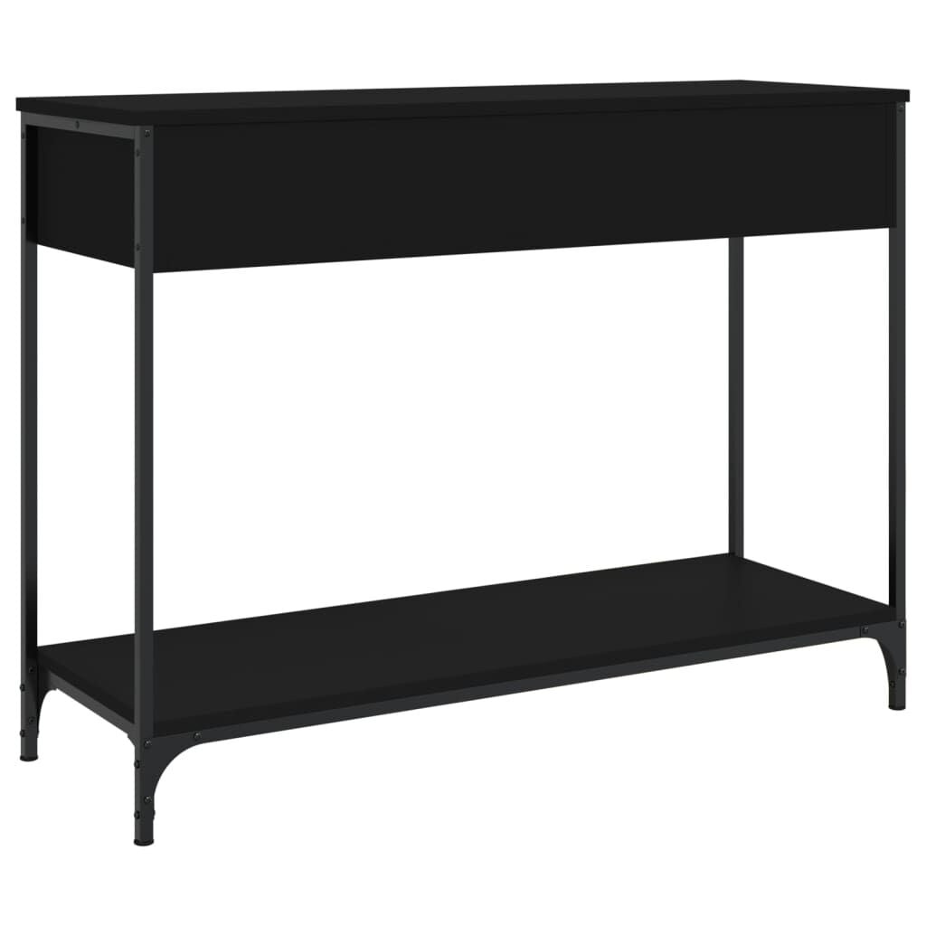 vidaXL Wandtafel 100x34,5x75 cm bewerkt hout zwart