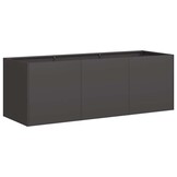 vidaXL Plantenbak 120x40x40 cm koudgewalst staal zwart