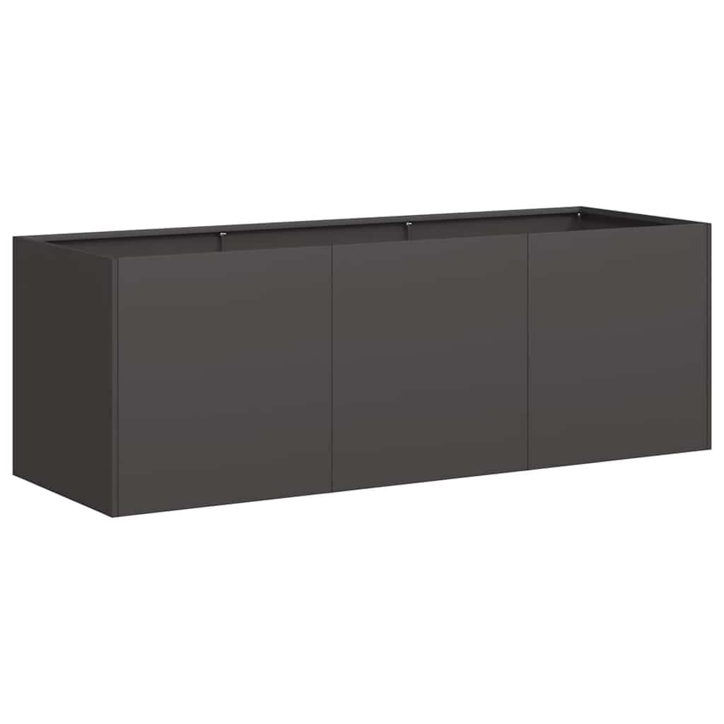 vidaXL Plantenbak 120x40x40 cm koudgewalst staal zwart