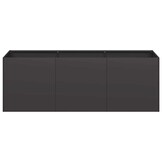 vidaXL Plantenbak 120x40x40 cm koudgewalst staal zwart