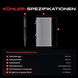 Frankberg Koeler waterkoeler motorkoeling compatibel met Insight ZE 1,3 l benzine 2009-2014 Replace# 19010RBJ004