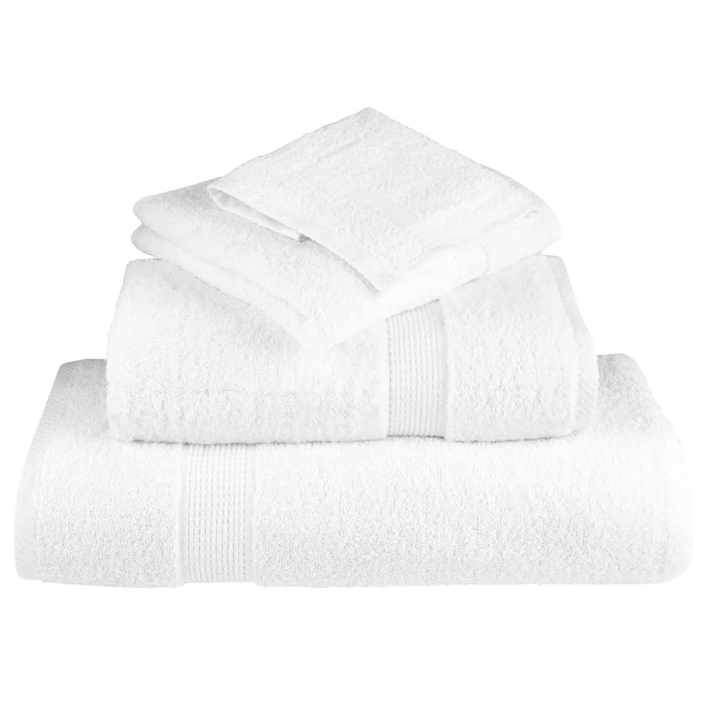 vidaXL Badhanddoeken SOLUND 10 st 600 g/m² 70x140 cm wit
